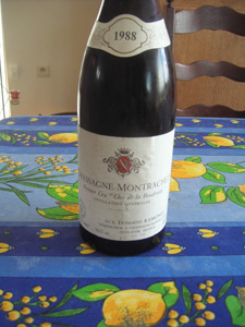 Chassagne-Montrachet 1er cru Clos de la Boudriotte 1988