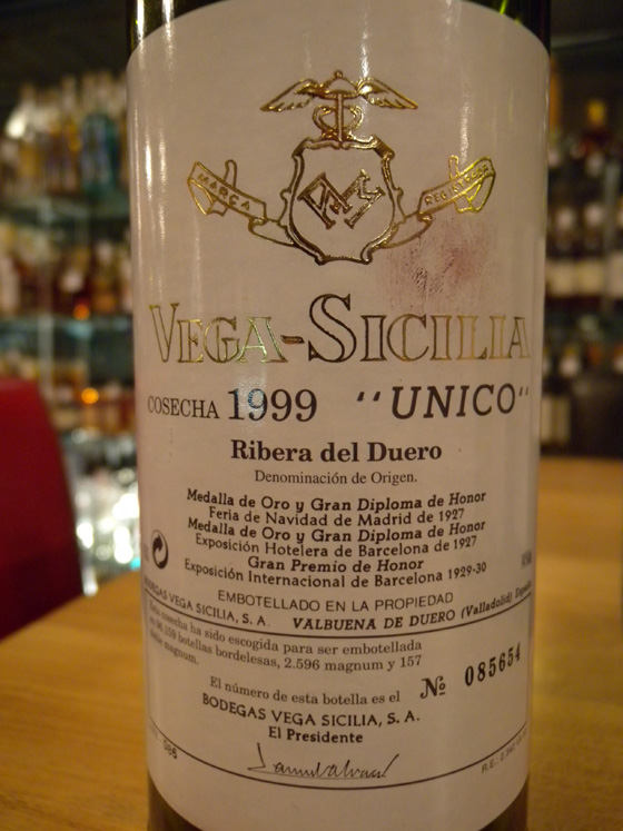 Vega Sicilia Unico 1999